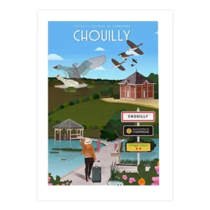 Affiche de la ville de Chouilly dans la Marne
