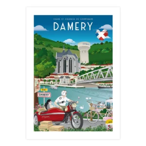 Affiche de la ville de Damery dans la Marne