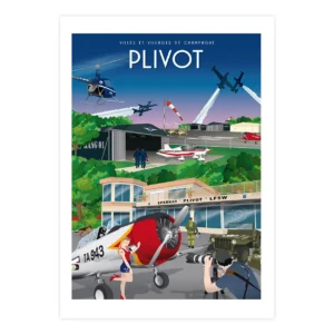 Affiche de la ville de Plivot dans la Marne