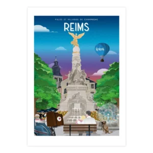 Affiche de la fontaine Sublet à Reims