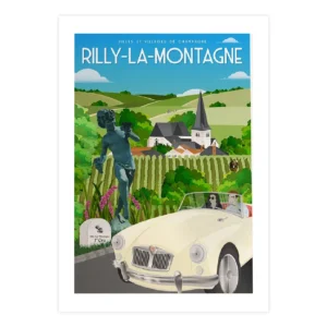 Affiche de la ville de Rilly la Montagne dans la Marne