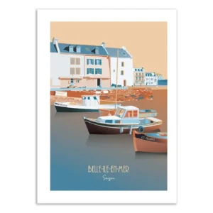 Affiche Ville Belle Ile en Mer