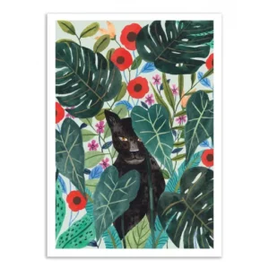 Affiche Jaguar noir