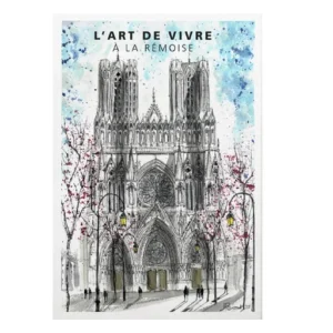 Affiche Cathedrale Reims Printemps