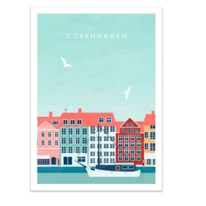 Affiche Ville de Copenhague