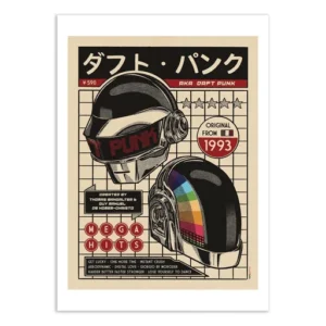 Affiche Japon Daft Punk