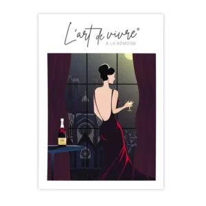 Affiche Femme au clair de lune
