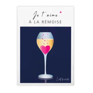 Affiche je t'aime a la Remoise