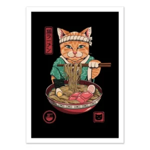 Affiche Neko Ramen