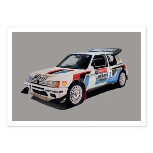 Affiche Peugeot 205