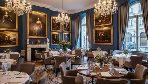 Salle restaurant en encadrement d'art